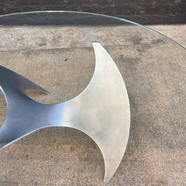 Knut Hesterberg for Ronald Schmitt Aluminum "Propeller" Coffee Table, c.1960’s