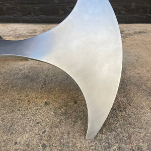 Knut Hesterberg for Ronald Schmitt Aluminum "Propeller" Coffee Table, c.1960’s