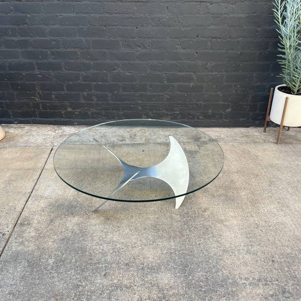 Knut Hesterberg for Ronald Schmitt Aluminum "Propeller" Coffee Table, c.1960’s