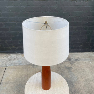 Mid-Century Modern Teak Table Lamp with new Shade, c.1950’s