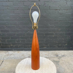 Mid-Century Modern Teak Table Lamp with new Shade, c.1950’s