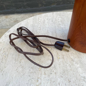 Mid-Century Modern Teak Table Lamp with new Shade, c.1950’s