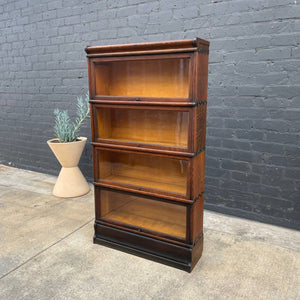 Vintage Barristers Oak & Glass Stackable Bookcase, c.1940’s
