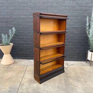 Vintage Barristers Oak & Glass Stackable Bookcase, c.1940’s