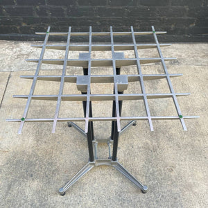 Mid-Century Modern Aluminum & Glass Dining Table by Robert Josten, c.1970’s