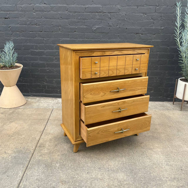 Mid-Century Modern Highboy Chest of Drawers by LA Period Furniture, c.1960’s