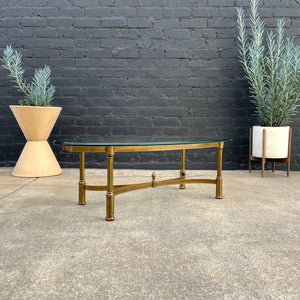 Mid-Century Modern Brass & Glass Coffee Table, c.1960’s