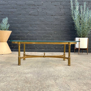 Mid-Century Modern Brass & Glass Coffee Table, c.1960’s