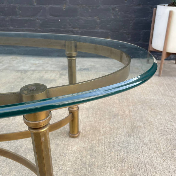 Mid-Century Modern Brass & Glass Coffee Table, c.1960’s