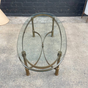 Mid-Century Modern Brass & Glass Coffee Table, c.1960’s