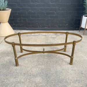 Mid-Century Modern Brass & Glass Coffee Table, c.1960’s