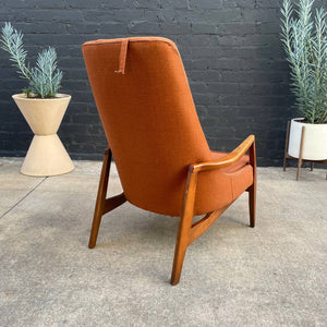 Mid-Century Modern Sculpted Walnut Lounge Chair, c.1960’s