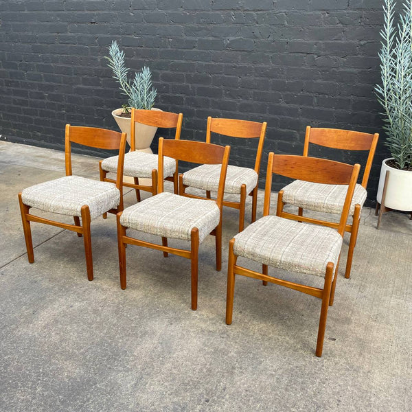 Set of 6 Danish Modern Teak Dining Chairs, c.1960’s