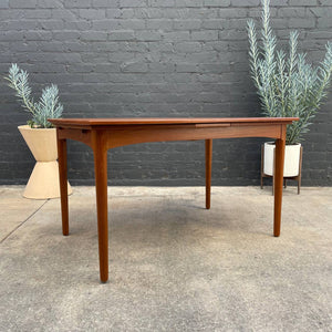 Danish Modern Teak Expanding Draw-Leaf Dining Table, c.1950’s