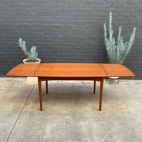 Danish Modern Teak Expanding Draw-Leaf Dining Table, c.1950’s