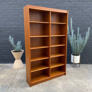 Danish Modern Teak Bookshelf with Adjustable Shelves, c.1960’s