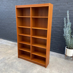 Danish Modern Teak Bookshelf with Adjustable Shelves, c.1960’s