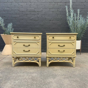 Pair of Vintage Hollywood Regency Style Night Stands, c.1960’s