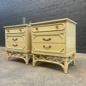 Pair of Vintage Hollywood Regency Style Night Stands, c.1960’s