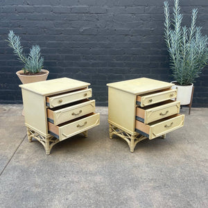 Pair of Vintage Hollywood Regency Style Night Stands, c.1960’s