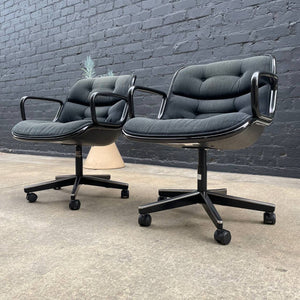 Vintage Charles Pollock Office Swivel Lounge Chair, c.1980’s