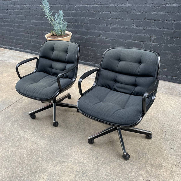 Vintage Charles Pollock Office Swivel Lounge Chair, c.1980’s