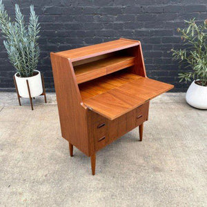 Danish Modern Teak Drop-Leaf Writing Desk, c.1960’s