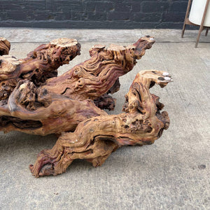 Vintage Natural Burl Root Free-Form Coffee Table