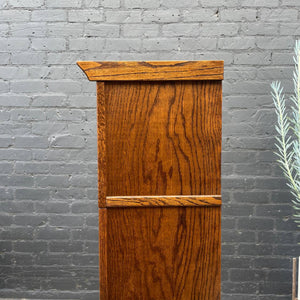 Vintage Barristers Oak & Glass Bookcase Shelf