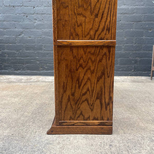 Vintage Barristers Oak & Glass Bookcase Shelf