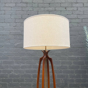 Mid-Century Modern Sculpted Walnut Table Lamp, c.1960’s