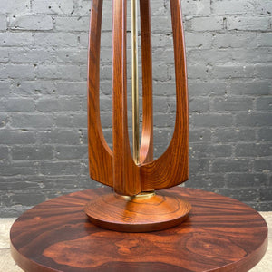 Mid-Century Modern Sculpted Walnut Table Lamp, c.1960’s