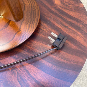 Mid-Century Modern Sculpted Walnut Table Lamp, c.1960’s