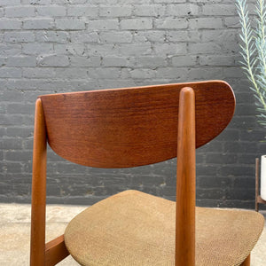 Set of 4 Mid-Century Modern Sculpted Teak Dining Chairs, c.1960’s