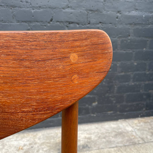 Set of 4 Mid-Century Modern Sculpted Teak Dining Chairs, c.1960’s