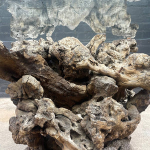 Vintage Natural Burl Root Free-Form Dining Table
