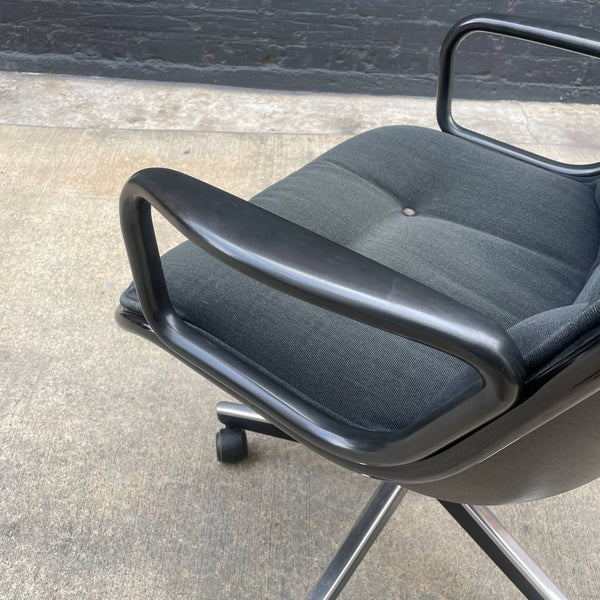 Vintage Charles Pollock Office Swivel Lounge Chair, c.1980’s