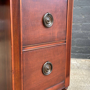 Antique Federal Style Mahogany Desk with Brass Pulls, c.1960’s