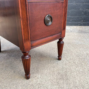 Antique Federal Style Mahogany Desk with Brass Pulls, c.1960’s