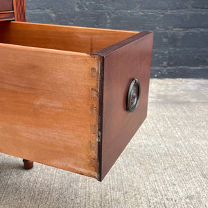 Antique Federal Style Mahogany Desk with Brass Pulls, c.1960’s