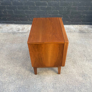 Mid-Century Modern Walnut Night Stand with Diamond Front, c.1960’s