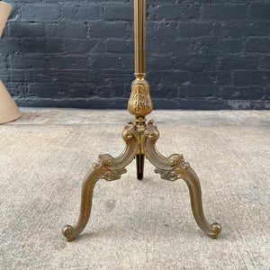 Vintage Walnut & Brass Clothing Hanger