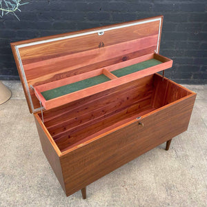 Mid-Century Modern Walnut Trunk Chest by Lane Furniture, c.1960’s