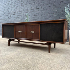 Mid-Century Modern Walnut Stereo Console Table, c.1960’s