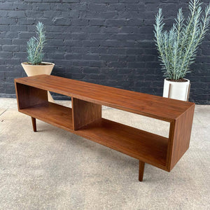 Mid-Century Modern Walnut Credenza Bookcase, c.1960’s