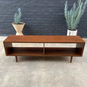 Mid-Century Modern Walnut Credenza Bookcase, c.1960’s