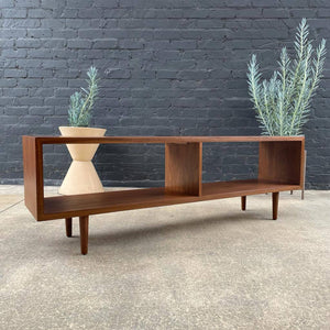 Mid-Century Modern Walnut Credenza Bookcase, c.1960’s
