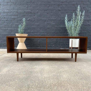 Mid-Century Modern Walnut Credenza Bookcase, c.1960’s