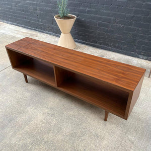 Mid-Century Modern Walnut Credenza Bookcase, c.1960’s