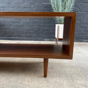 Mid-Century Modern Walnut Credenza Bookcase, c.1960’s